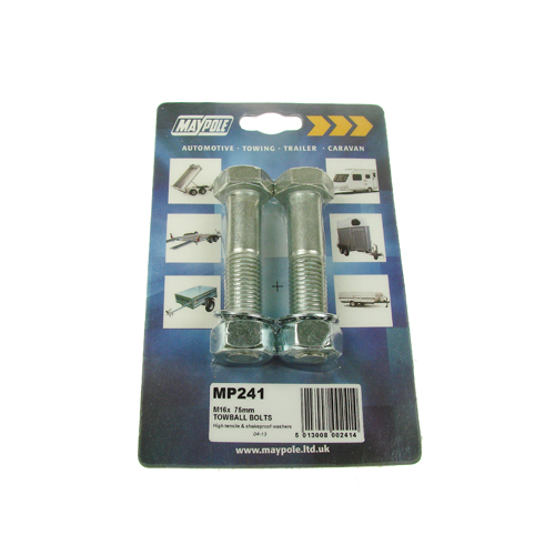 High Tensile (8.8) Nuts & Bolts M16 x 75mm