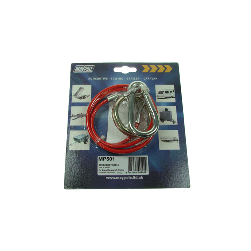 MP501 1m x 3mm Red PVC Breakaway Cable Display Packed