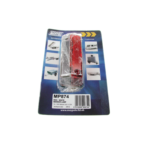 MP874 Radex Outline Red/White Bulb Side Marker Display Packed