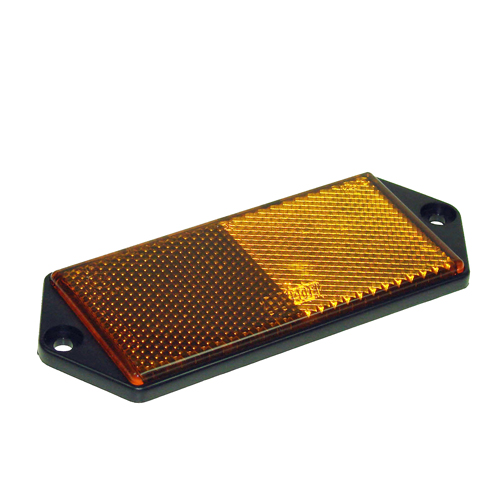 MP8858B Side Amber Reflector with Mounting Holes